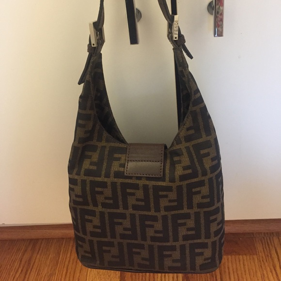 Fendi Brown Zucca Hobo Bag - Picture 3 of 8